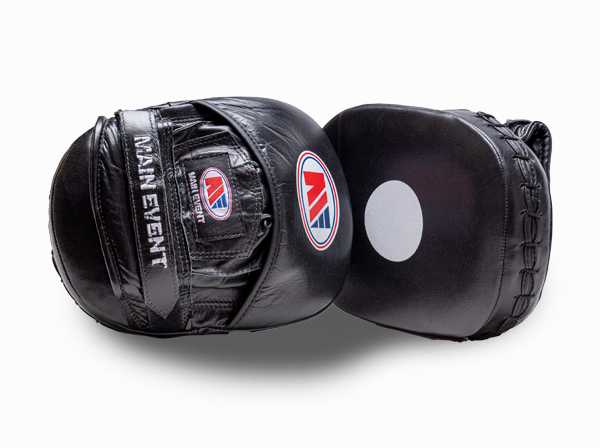 Main Event Boxing Leather Focus Pads Mitts Black